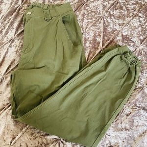 Army Green Cargo Joggers